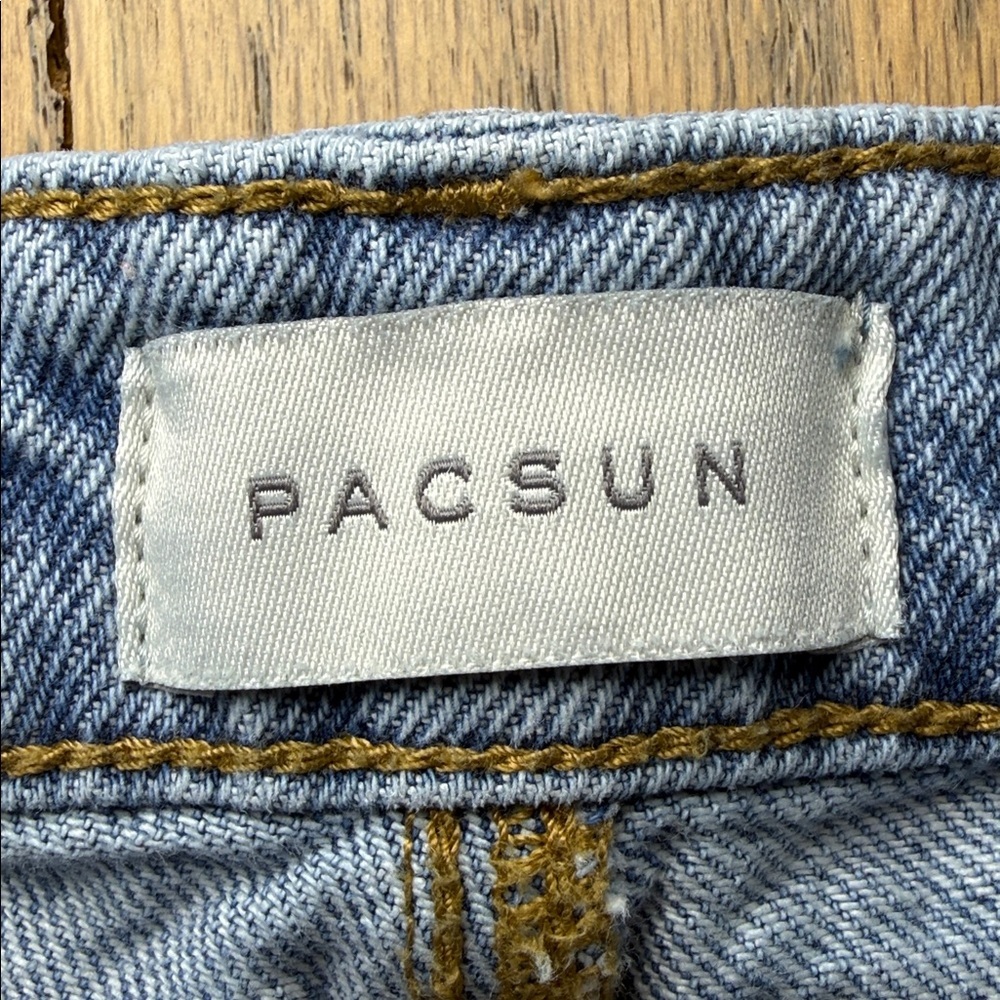 PacSun Women’s High Rise Festival Button Fly Denim Shorts Size 23 - Picture 11 of 15